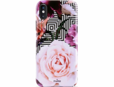 Puro PURO Glam Geo Flowers - Etui iPhone Xs Max (Pink Peonies)