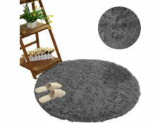 Strado Kulatý koberec Shaggy Strado 160x160 SilverFur (Light Grey) univerzální