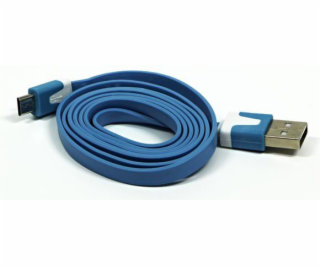 Kábel USB Neutralle USB-A - microUSB 1 m Niebieski