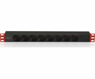 Techly Listwa zasilająca PDU Rack 19 1U 8x Schuko 2m (I-C...