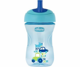 Chicco Sippy kelímok + slamka 266ml modrý