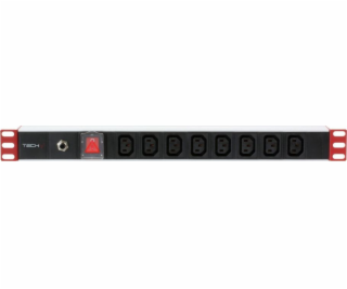 Techly TECHLYPRO Rack 19-palcový Power Strip 1U 8 výstupo...