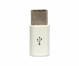 Redukcia adaptéra USB (3.1), USB C-USB micro F, 0m, biela