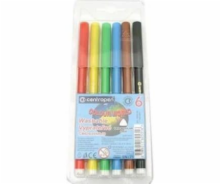 Centropen Flamaster 6szt. Colour World (7550/06/TP-6)