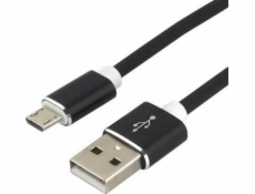 everActive cable micro USB 1m - Black silicone quick charge 2 4A - CBB-1MB