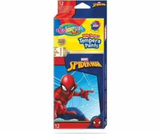 Patio Tempera farby Colorino Kids 12 farieb Spiderman 12 ml