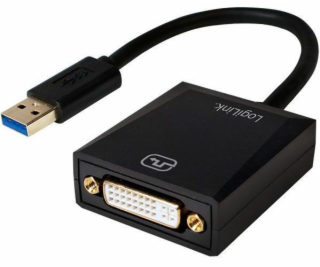 Adaptér LogiLink USB 3.0 na DVI čierny (UA0232)