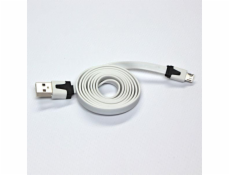 USB USB A -> Micro USB (M/M) biela 1M