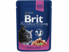 Brit Premium Cat Pouches with Salmon & Trout 100g