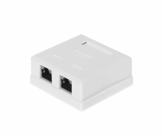 NetRack gniazdo kompletne natynkowe 2 x RJ45 8p8c FTP kat...