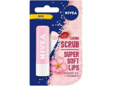 Nivea NIVEA_Caring Scrub Super Soft Lips Ošetrujúci peeling na pery Wild Rose 4,8 g