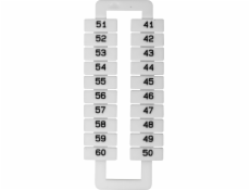 EM GROUP Označovač pre svorkovnice 2,5-70mm2 / 41-60 / biela 20ks. (43192)