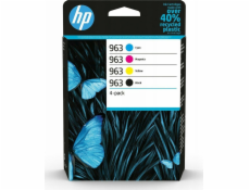 HP TIN HP 963 4er-Pack – čierna, žltá, azúrová, purpurová 6ZC70AE (NOVÁ)