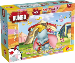 Lisciani Puzzle dwustronne maxi 35 Dumbo