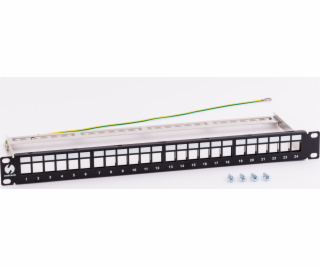 NetRack Patch panel 19 24x slot Keystone FTP (104-21)