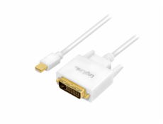 Kabel LogiLink DisplayPort Mini - DVI-D 1.8m biały (CV0137)