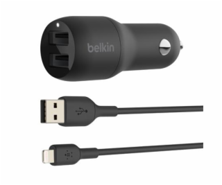 Belkin 24W Duální USB-A nabíječka do auta + 1m lightning ...