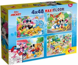 Lisciani Puzzle Supermaxi 4x48 Myszka Miki