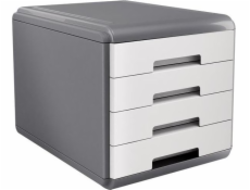 Arda organizer MyDesk szaro-biały 4 szuflady (18P4PB)