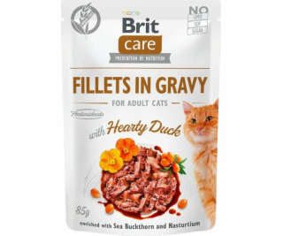 Brit Brit Care Cat Pouch Duck - filety z kaczki w sosie, ...