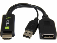 Adapter AV Techly DisplayPort - HDMI czarny (ICOC HDMI-DP12A60)