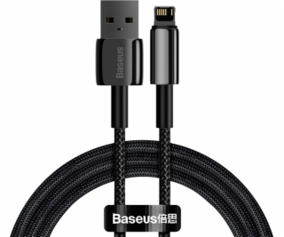 Baseus CALWJ-01 Tungsten Gold Kábel Lightning 2.4A 1m Black