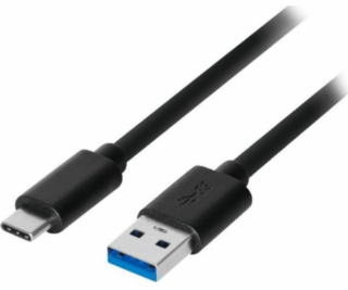 Kabel USB Akyga USB-A - USB-C 0.5 m Czarny (AK-USB-24)