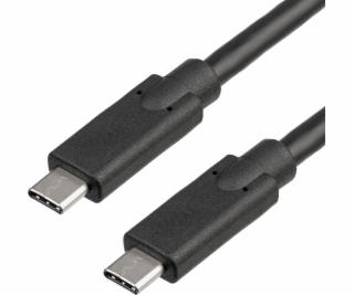 Kabel USB Akyga USB-C - USB-C 1 m Czarny (AK-USB-25)