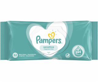 Pampers Sensitive Detské Čistiace Obrúsky 52ks