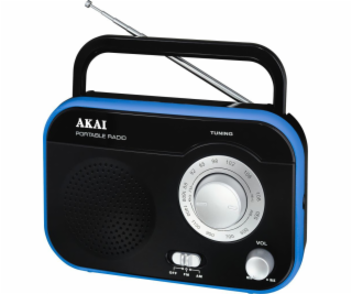 Rádio AKAI, PR003A-410, AM/FM, černá, 1 W RMS