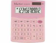 VECTOR OFFICE CALCULATOR KAV VC-812 PK PINK