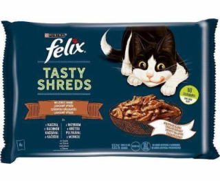 Felix FELIX sasz.4x80g TASTY SHREDS KACZKA& INDYK wiejski...