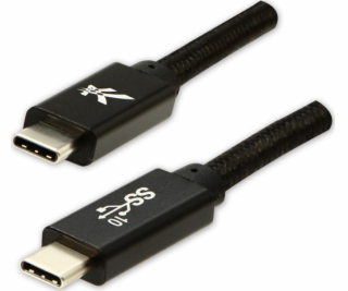 Kábel USB Logo USB-C - USB-C 1 m Czarny