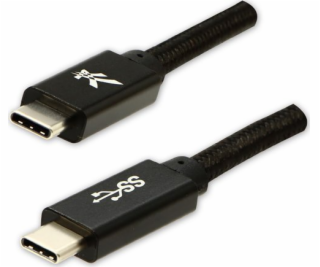 Kábel USB Logo USB-C - USB-C 2 m Czarny