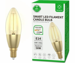 WOOX R5141, WiFi Smart Bulb E14, C37, 470 lm