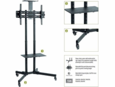 SUNNE by Elite Screens pojízdný TV stolek pro LCD a TV 37 - 70 / fixní výška
