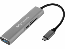 Stacja/replikator Kruger&Matz Adapter USB-C Kruger Matz 5w1 PD 4K SD USB