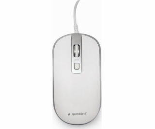 Gembird MUS-4B-06-WS Wired optical mouse USB 1200 DPI whi...