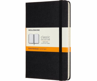 Moleskine Notes Classic 11,5 x 18 tw. línia, czarny