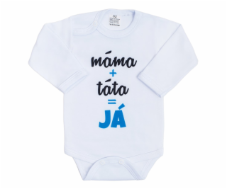 Body s potiskem New Baby máma plus táta rovná se JÁ