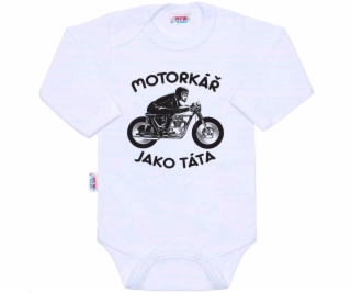 Body s potiskem New Baby Motorkář jako táta