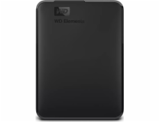 Přenosný externí pevný disk WD HDD Elements 1 TB černý (WDBUZG0010BBK-WESN)