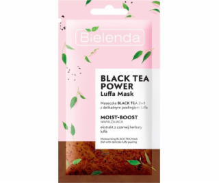 Bielenda Black Tea Power 2v1 maska s peelingom Luffa