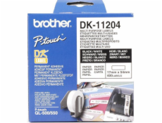 Brother páska DK-11204 (černá na bílé)