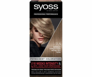 Syoss Farba na vlasy trvalo farbiaca 7-5 Natural Ash Blonde