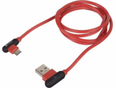 USB kábel Natec Extreme Media USB Type-C - USB (M), 1m, lomený, červený