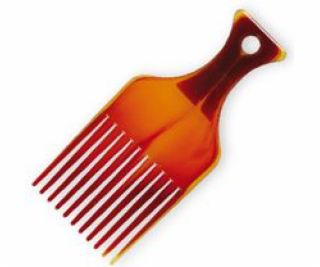 Nejlepší volba Afro Comb S Amber (60274)