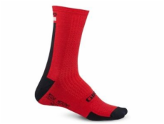 Ponožky Giro HRC + MERINO WOOL tmavo červená čierna šedá s. M (GR-8053382)