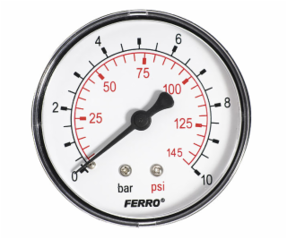 Ferro manometer 63mm 1/4” zadné pripojenie (M6310A)