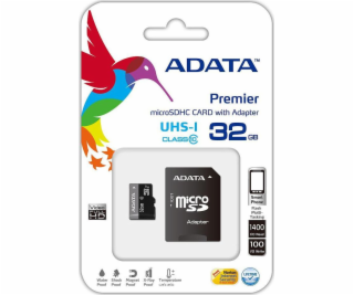 Karta ADATA Premier MicroSDHC 32 GB Class 10 UHS-I/U1 (AU...